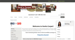 Desktop Screenshot of hankscarpet.com